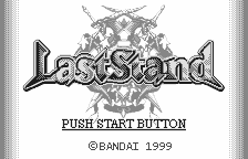 Last Stand title screen for WonderSwan
